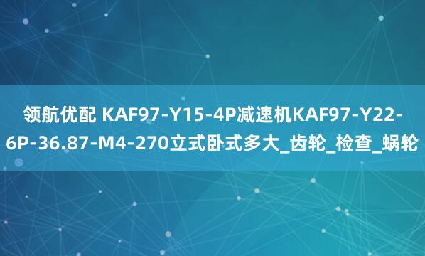 领航优配 KAF97-Y15-4P减速机KAF97-Y22-6P-36.87-M4-270立式卧式多大_齿轮_检查_蜗轮