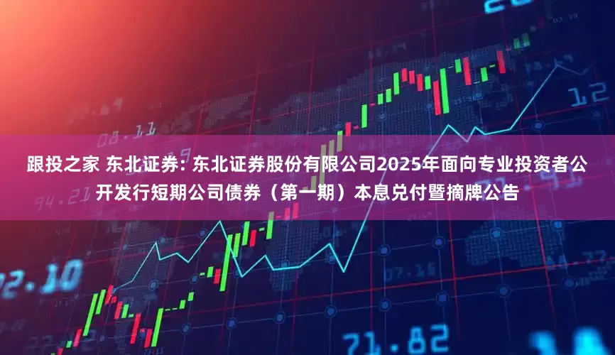 跟投之家 东北证券: 东北证券股份有限公司2025年面向专业投资者公开发行短期公司债券（第一期）本息兑付暨摘牌公告