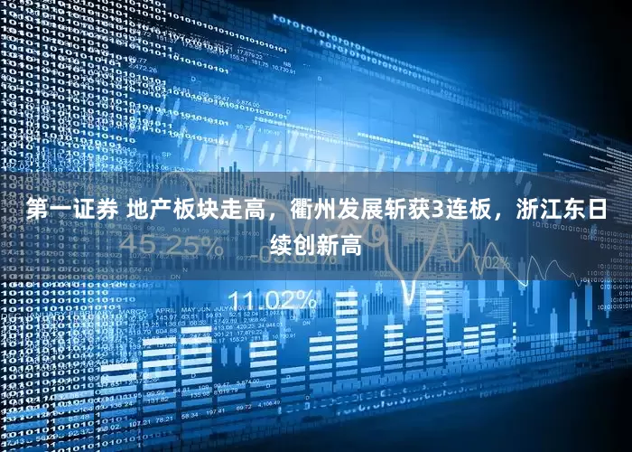 第一证券 地产板块走高，衢州发展斩获3连板，浙江东日续创新高