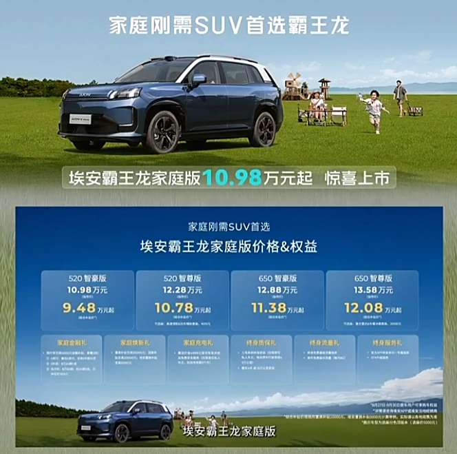 上海配资网 10.98 万元起、21 项升级，广汽埃安 AION V Home 霸王龙家庭版 SUV 上市